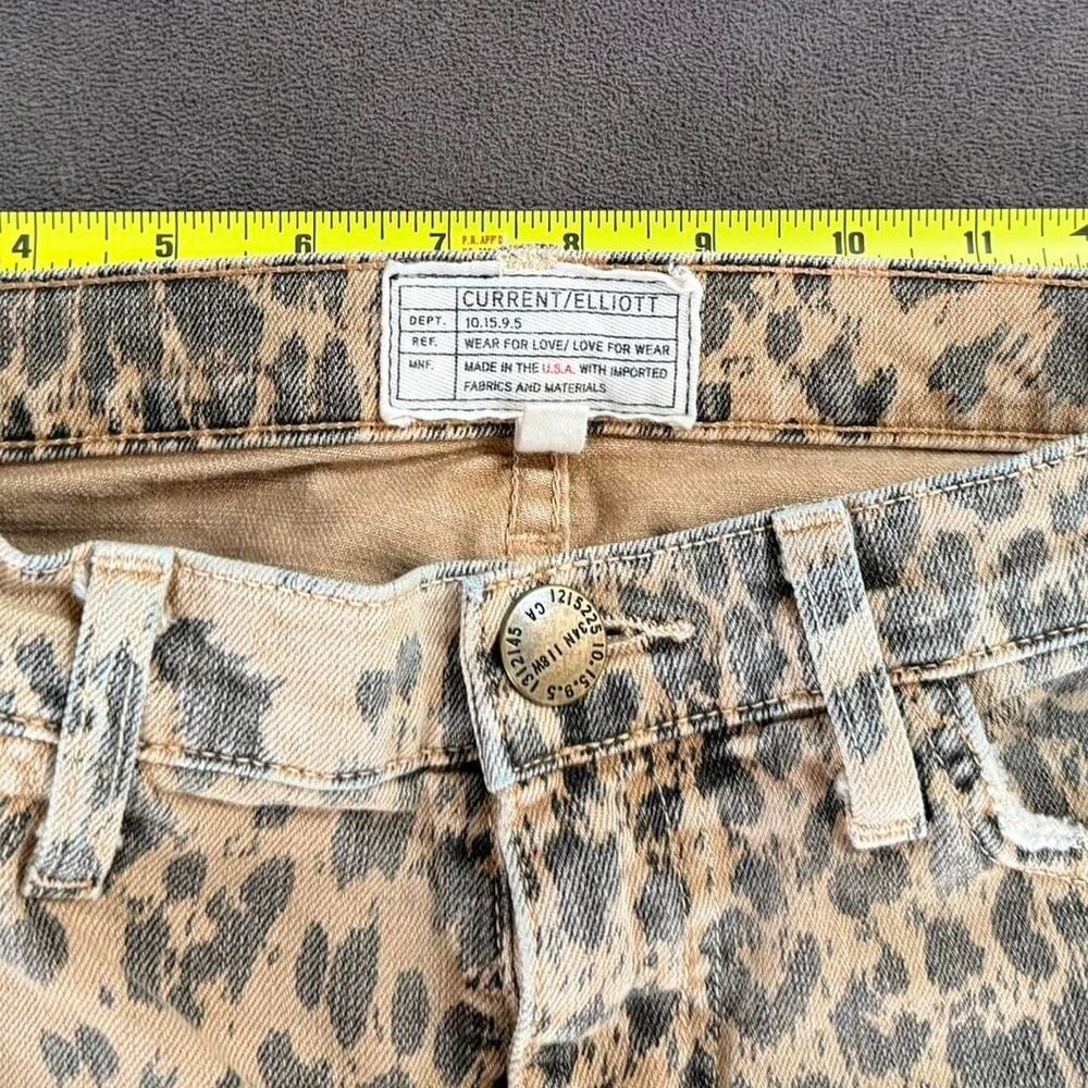 Current-elliott Women's leopard Jeans size 27 - Picture 4 of 8